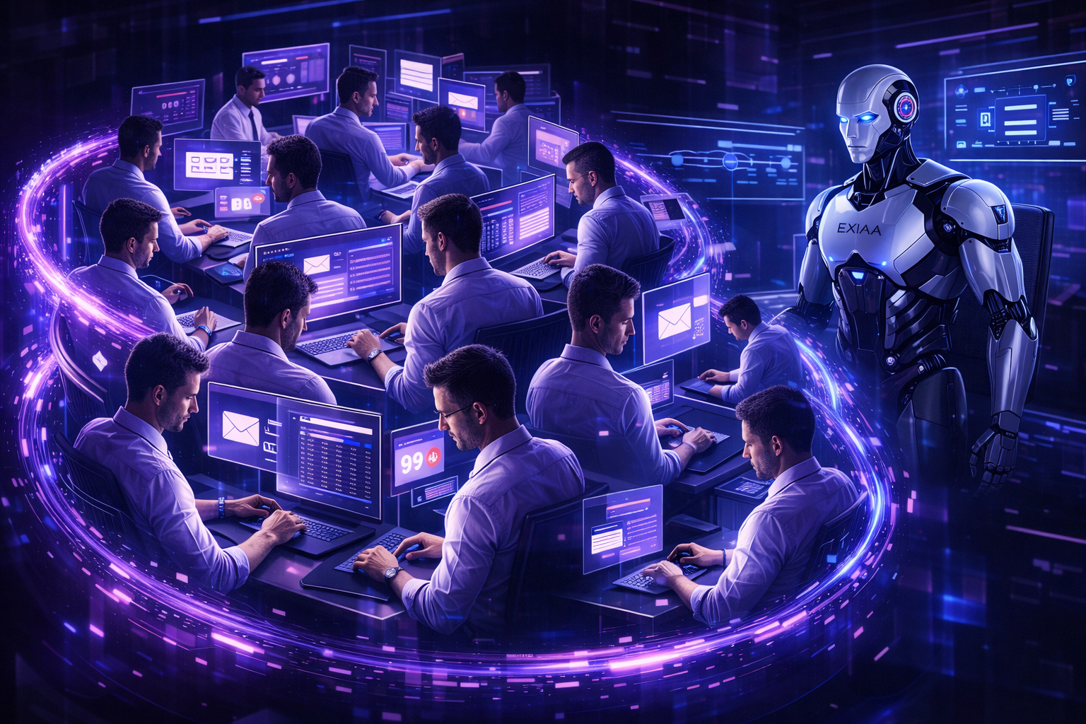 Visualisation IA automatisation processus entreprise