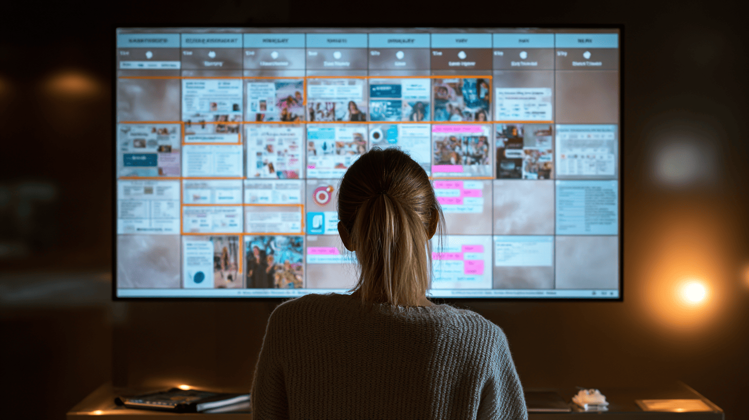 Entrepreneur établissant sa stratégie social media