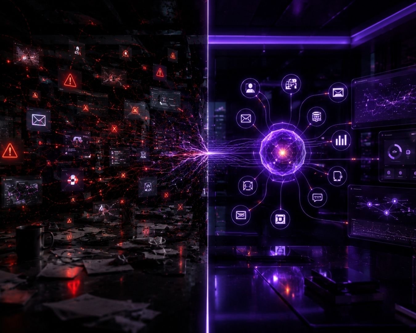 Automatisation IA et workflows connectés pour entreprise